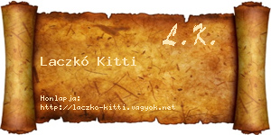 Laczkó Kitti névjegykártya